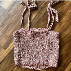 Tie-Strap Smocked Cami Top